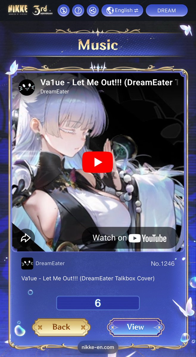 Please be sure to vote for Music Entry no.1246! Voice of the players community votes are now officially open. Every vote counts and we can’t do it without you ❤️.

Cast your vote here: nikke-en.com/events/3rdcrea…

—————————————
#nikke #nikkemusic #nikke3rdanniversary #nikkevote