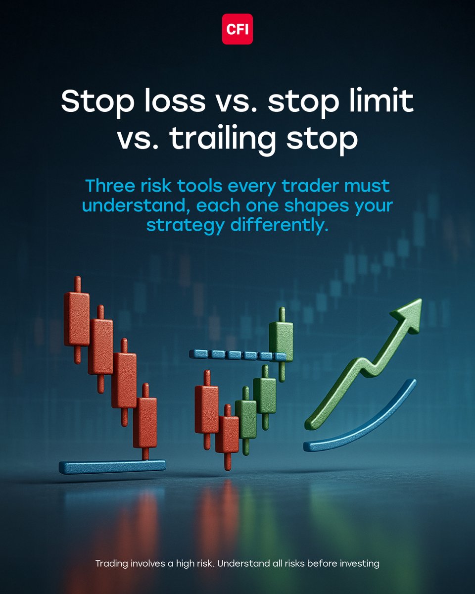 Not all risk-management tools are created equal, and knowing the difference  between stop loss, stop limit, and trailing stop can completely change the  outcome of your trades. 📊 Stop Loss protects you