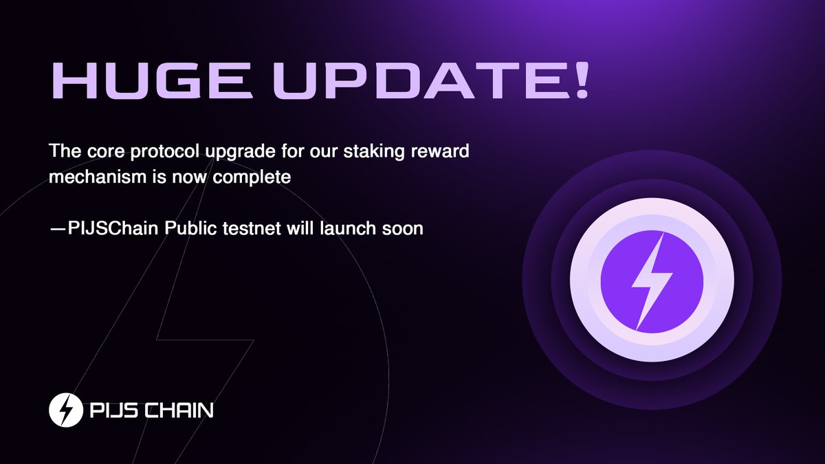 PIJSChain_Labs's tweet image. 🚨Pioneers, HUGE update! 

The core protocol upgrade for our staking reward mechanism is now complete — internal testing is running smoothly with rock-solid stability. 💪

A massive thank you for your patience and unwavering support — you are the true MVPs of this journey! 🙏🙏♥️…