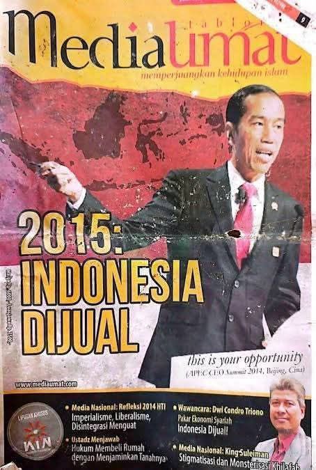 Saya Salut Dengan HTI Yang dicap Radkal, Mereka Bisa Prediksi Indonesia  Dan terbukti  sekarang ..
2015 Media Umat Sudah Peringatkan Bahaya Rezim Penjual Negara. Tapi Banyak Rakyat Tidak Percaya dan Diam Saja. Sekarang Hasilnya Indonesia Sold Out di Jual Semua Sumber Dayanya.