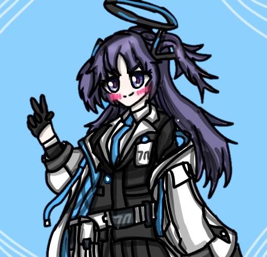 Jack_pot_07770's tweet image. 顔のバランスが気になったので修正しました！

#ブルアカ
#ブルーアーカイブ
#イラスト練習中