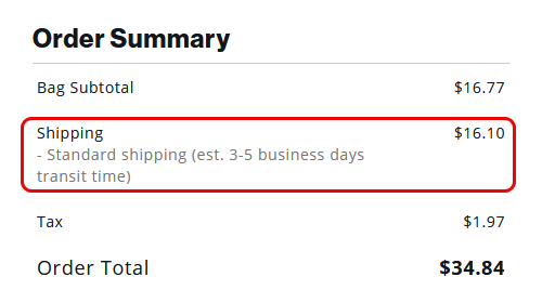 M3KSG's tweet photo. @BungieStore @Bungie Something is not right in the Bungie Store.  Flat rate of $7.77 for shipping as advertised is not applying and/or working properly.  On a side note, what is up with these ridiculous shipping rates. https://t.co/nhk7fDgu6N