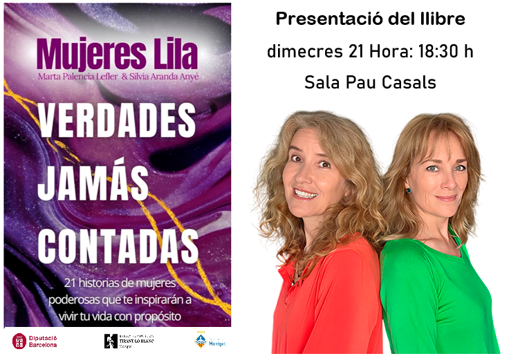 📖 Presentació del llibre “Mujeres lila: verdades jamás contadas”
21 dones pioneres, un llegat esborrat i una història incompleta.
No és una guerra de sexes: és memòria, justícia i cultura.
📅 Dc. 21 de gener 🕡 18.30 h
<a href="/bibliomontgat/">Biblioteca Montgat</a> 
🎟️ Entrada lliure
#Montgat