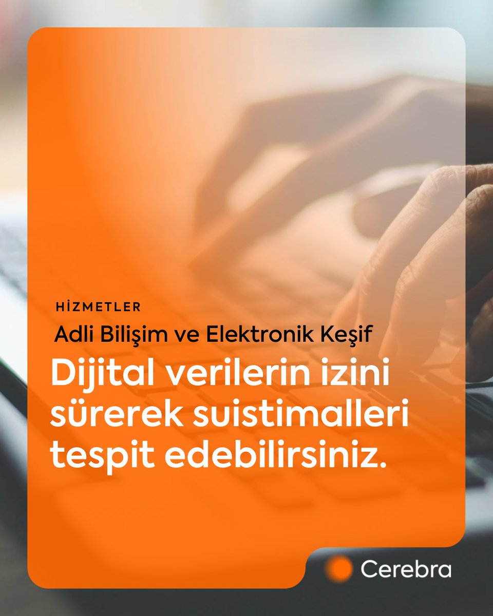 cerebraistanbul's tweet image. Kurumlara hızlı, güvenilir ve hukuka uygun inceleme desteği sunuyoruz. Dijital verilerinizi etkin şekilde yönetmenize ve riskleri doğru analiz etmenize destek olmak için buradayız.

👉Daha detaylı bilgi için: cerebra.com.tr/suistimal-onle…

#Cerebra #ForensicIntegrity #AdliBilişim #Veri