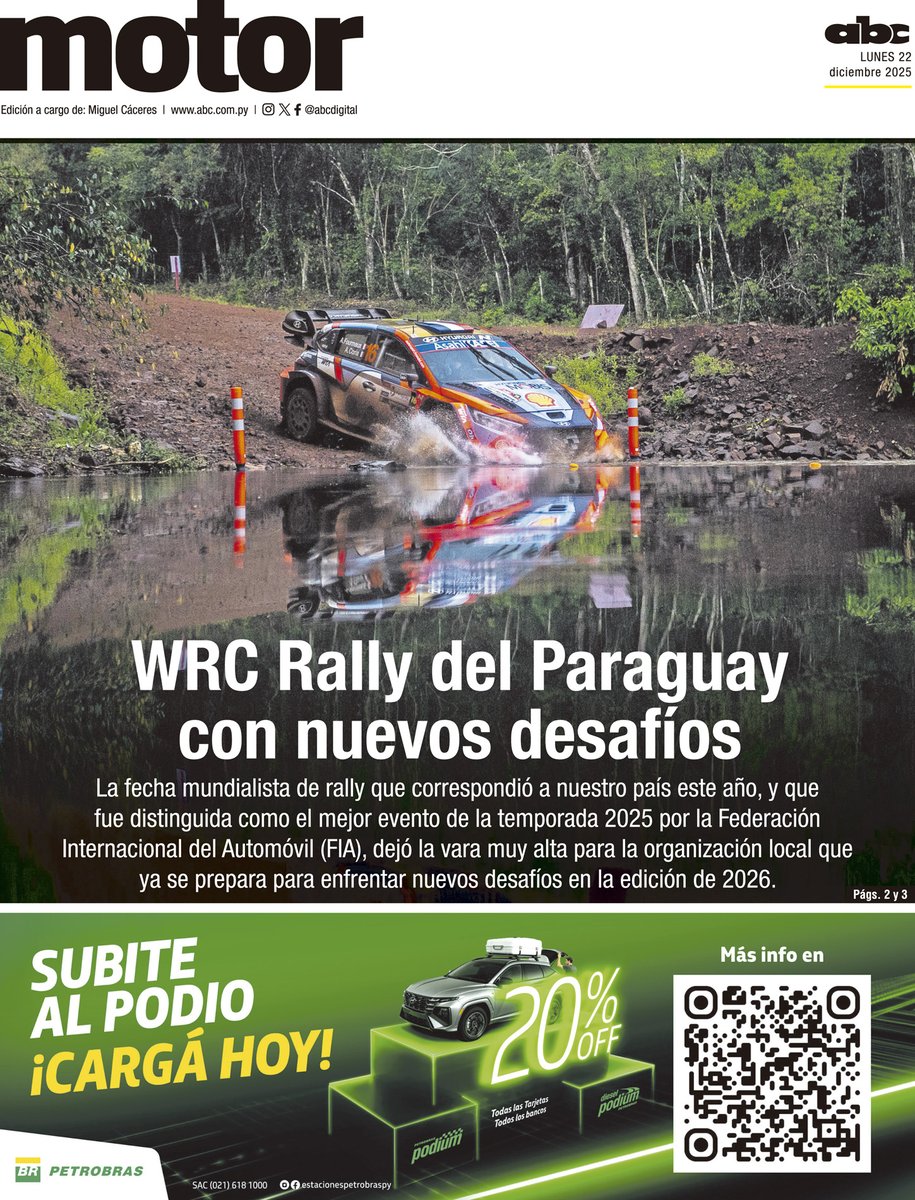 ¡BUEN DÍA!

Estos son los principales títulos de la jornada.

Hoy, con tu edición impresa tenés los suplementos:

🔸 Deportivo
🔸 Motor

¡Todo por G. 10.000!

📱 abc.com.py