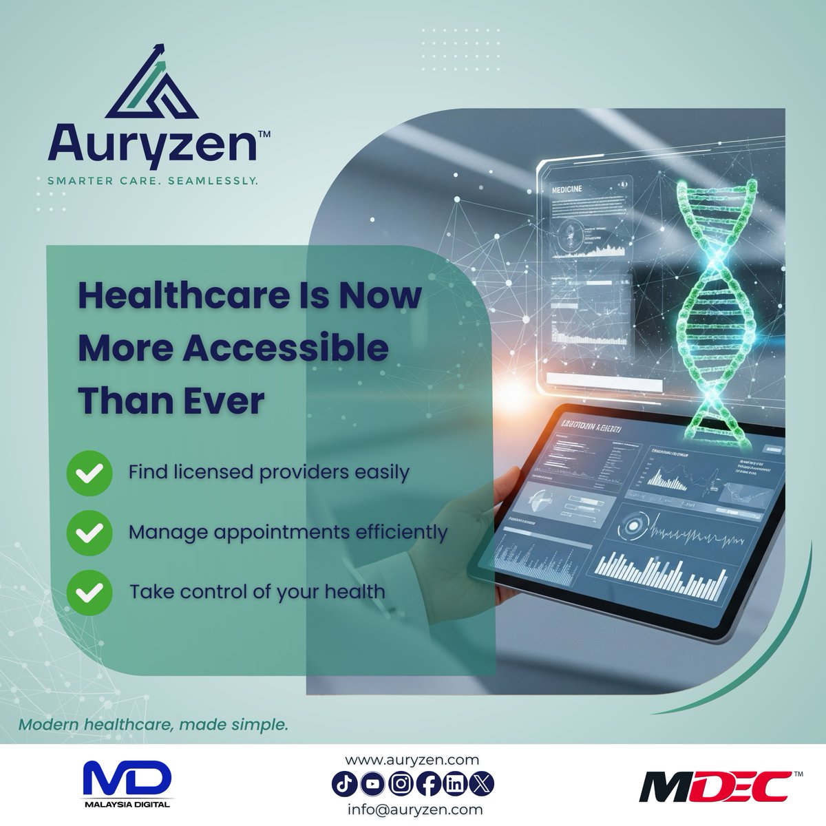 AuryzenHealth's tweet photo. Healthcare is now more accessible than ever. Auryzen connects users with licensed medical and wellness providers.

🔗 Visit: https://t.co/mmbOz5ejCp

#Auryzen #DigitalHealthcare #HealthTech #PatientCare #HealthcareInnovation #SmartHealthcare #HealthAwareness https://t.co/jPxcAHKOMU