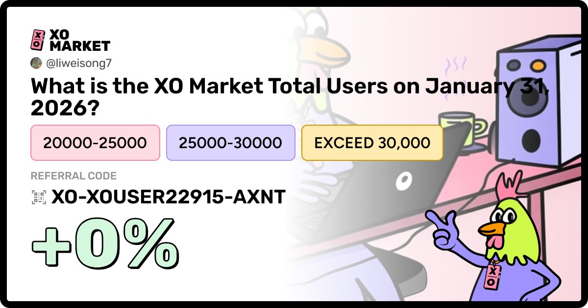 liweisong7's tweet photo. I just created a new conviction market on @xomarket 
 about XO Market's user growth exploding in the coming months! Do you believe XO will onboard tons of new users and become the next big prediction platform?Join the fun here: https://t.co/qoAtoJ8nt5 https://t.co/jycqjCqJrz