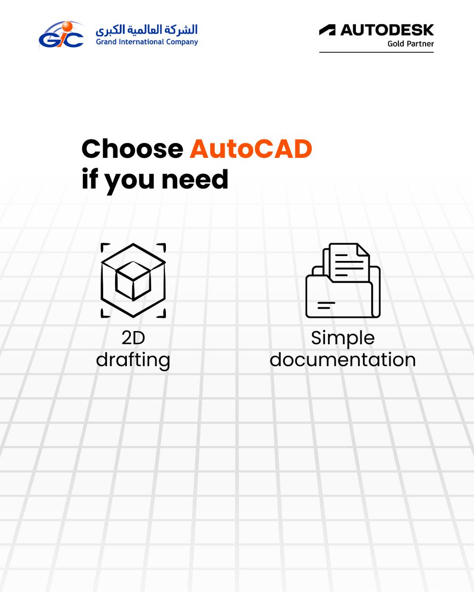 gic_middleast's tweet image. AutoCAD and Revit serve different purposes.

Understanding when to use each is critical for productivity, coordination, and long-term project success. The right choice isn’t about preference, it’s about project scope, collaboration needs, and delivery outcomes.

#Revit #AutoCAD