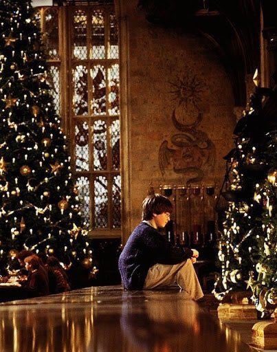 _annnsophie's tweet image. christmas at hogwarts