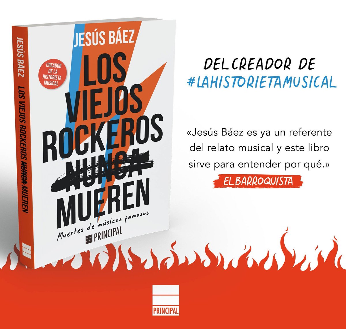 No suelo dar la turra con autopromoción salvo algún tuit al final de los hilos, donde no estorbe demasiado.

Pero os recuerdo que tengo un libro sobre muertes de grandes músicos, aunque en realidad sea una excusa para hablar de sus vidas.

Y que es un buen regalo para Navidad.