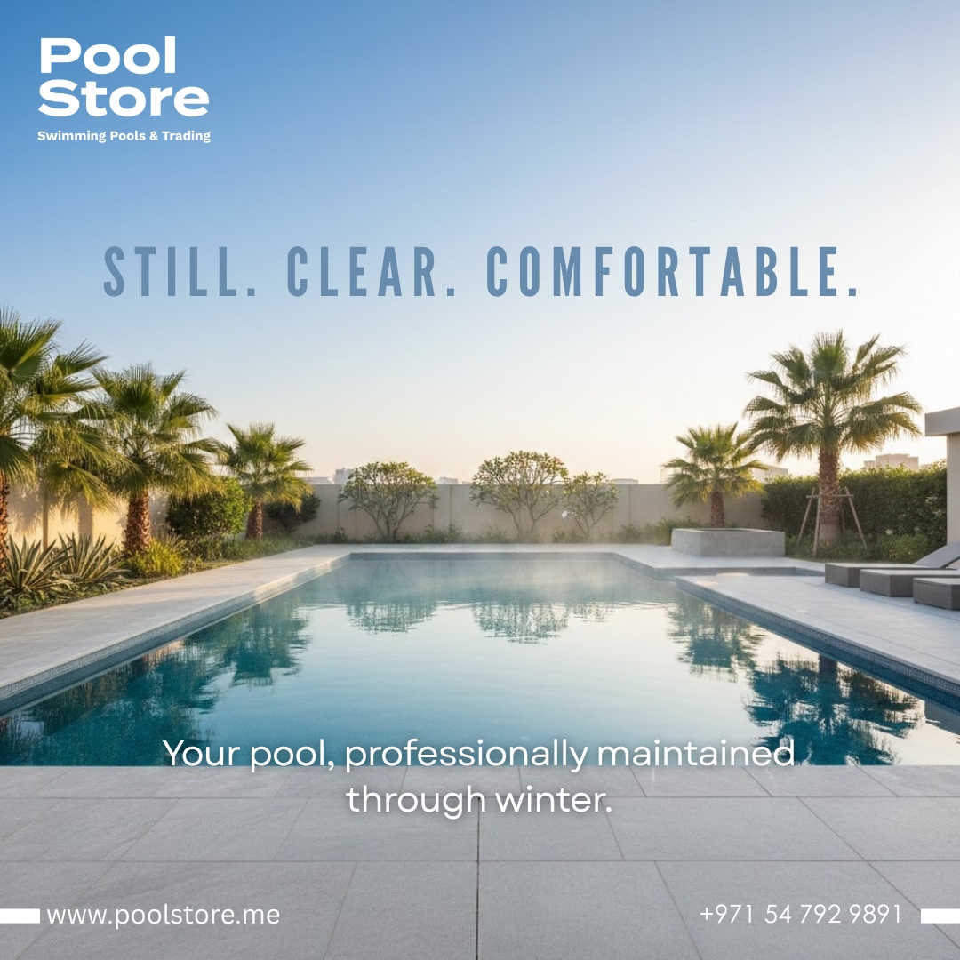 poolstore_uae's tweet image. Winter-ready pool care for calm, clear, and comfortable waters across Dubai. Professional service, all season long.

#DubaiPools #PoolService #WinterPool #PoolCare #DubaiServices