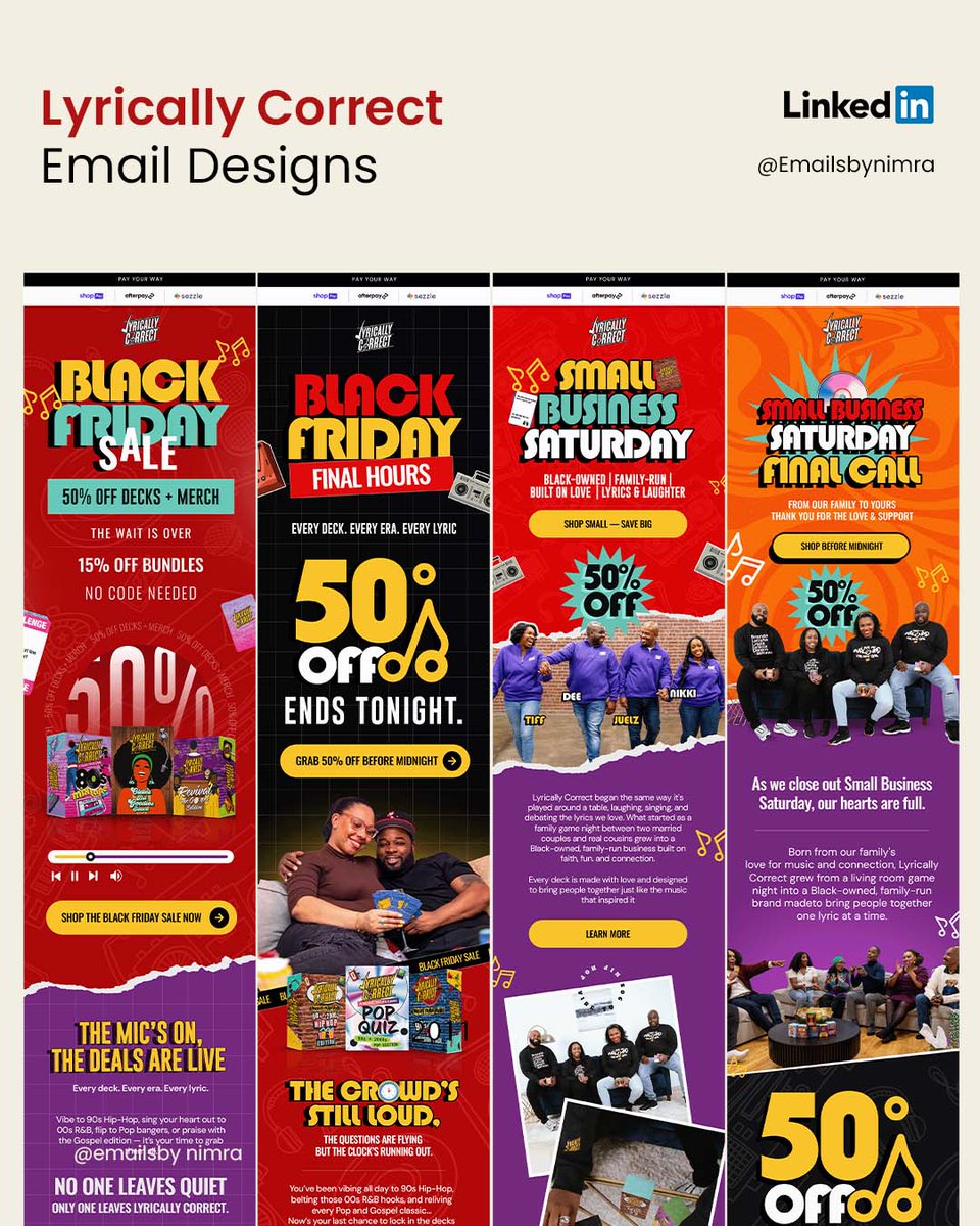 emailsbynimra's tweet photo. Delighted to share my recent work for a client 🙌
#EmailDesigns #EmailMarketing #Klaviyo #Revenue https://t.co/WCMyuIgIQR