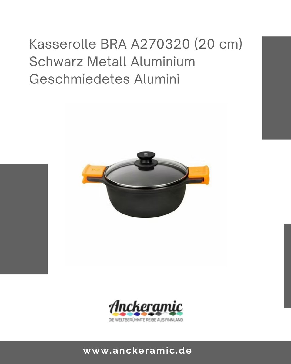anckeramic's tweet image. BRA A270320 Geschmiedete Aluminium-Kasserolle 20 cm | Kompaktes Gourmet-Essential 🍲

#bra #kasserolle #küchenausstattung #kochenmitliebe #germany #german #anckeramic #induktion 

🛒 Jetzt bestellen: anckeramic.de/product-page/k…

📦 Schnelle Lieferung | 💳 Sichere Zahlung 🚀🔒