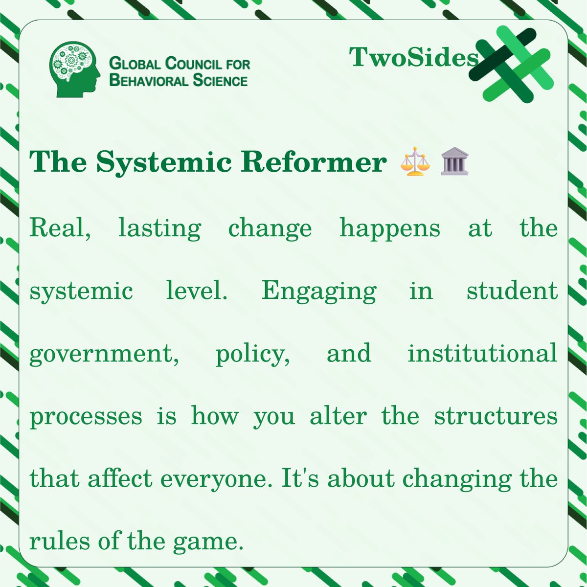 GcbsSocials's tweet image. Making a difference: Do you focus on changing the system ⚖️ or helping your immediate community? 🌱 Both are vital.

#GCBS #TwoSides #StudentLeadership #CommunityService #SocialChange