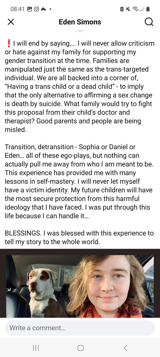 Eden Simons detransitioners' story absolutely nails it. Females try to desexualise themselves to hide their changing bodies, and males do the complete opposite. Because for males, it's a fetish