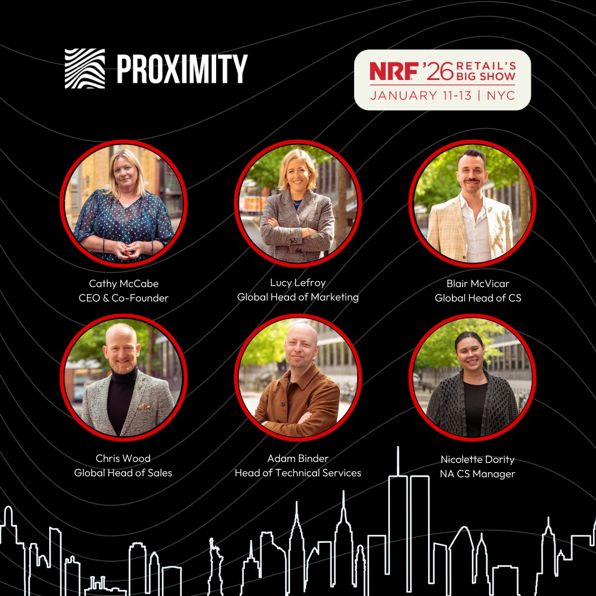 The countdown to the holidays is on, but the countdown to NRF is on too. If you're heading to NYC 11-13 January, book time with the Proximity team at booth 2338.
Start the new year talking clienteling, customers, and what is next for retail. Book here: eu1.hubs.ly/H0qr_FJ0