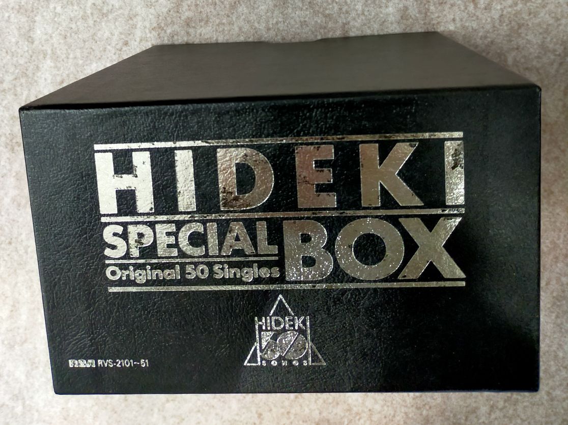 西城秀樹のEPレコードセット「HIDEKI SPECIAL BOX」が入荷しました