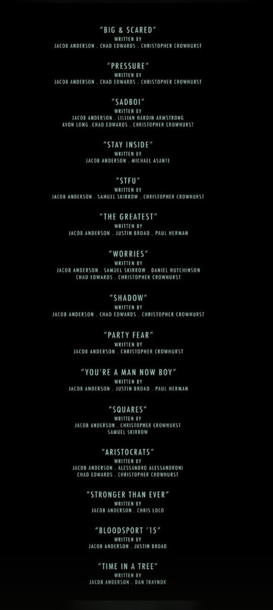 Raleigh Ritchie, Live at the O2. Setlist and credits. December 2020.
Beautiful. <a href="/jacobanderson/">Jacob Anderson</a>