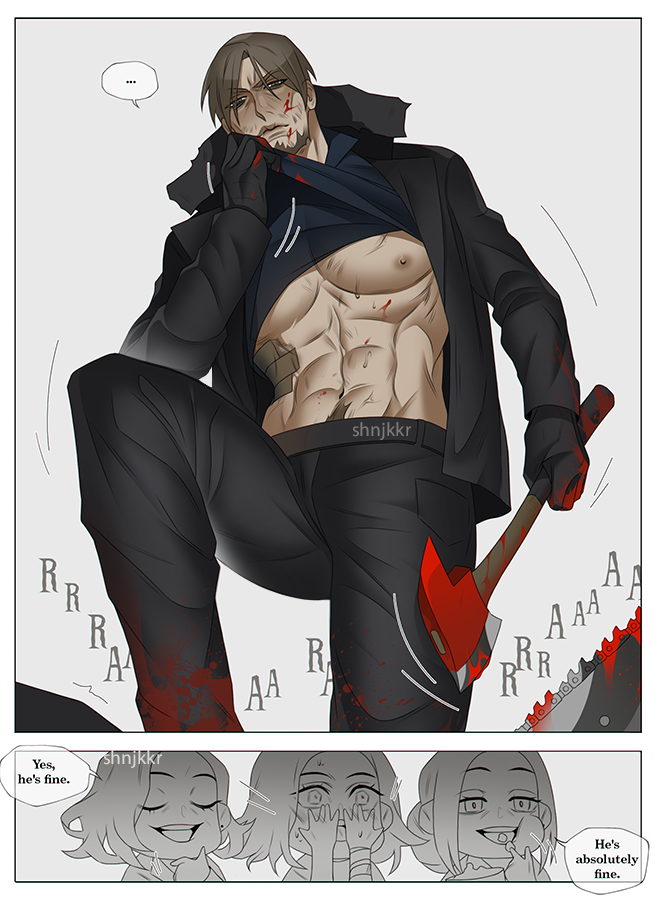 shnjkkr's tweet photo. He's fine 🫡
#residentevil https://t.co/sLc0CNUd6L