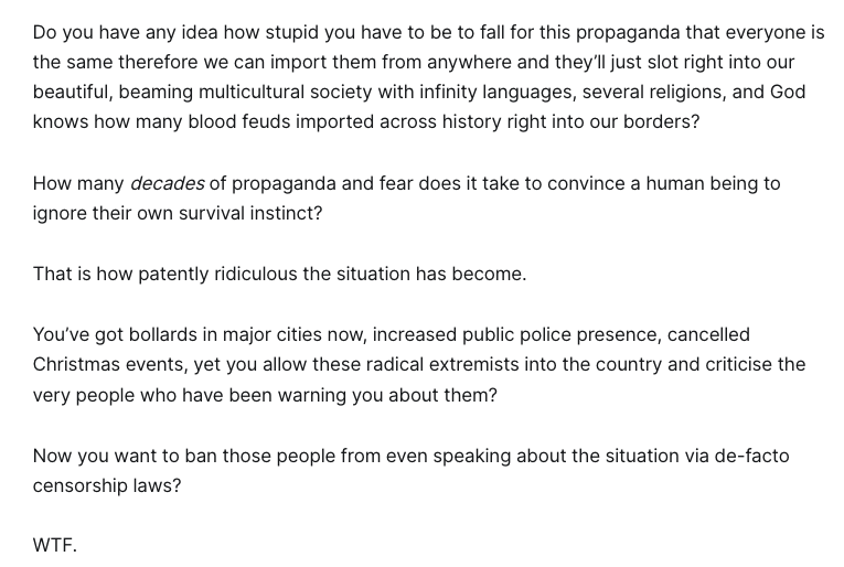 We are governed by unserious people, in serious times. 

Unfortunately that means things are about to get a whole lot worse. 

More censorship, more socialism, more devouring mother archetypes, capital controls, <insert something else completely retarded here>.

Read more here: