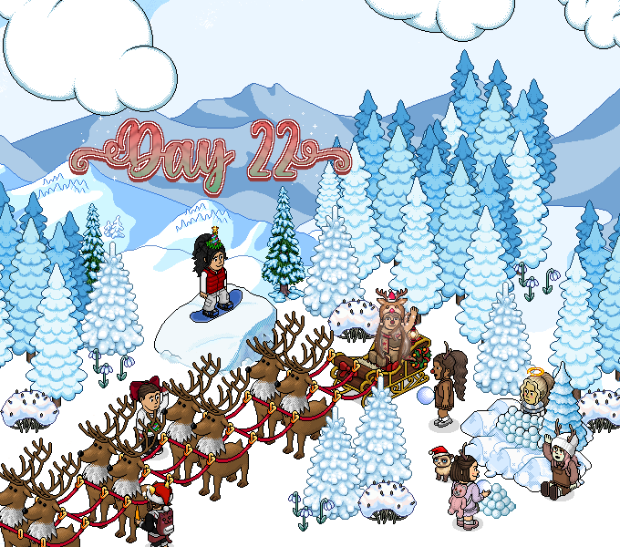 🎁22nd Day of Christmas GIVEAWAY!🎁
Enter to win a festive room filled with furni, rares &amp; coins!🎅
- Follow <a href="/HabboQuestsWeb/">HabboQuests.co</a> 
- Register on HabboQuests.co
- Repost and like
- Tag a friend or us!

Check out our Discord for more daily giveaways! discord.gg/habboquests