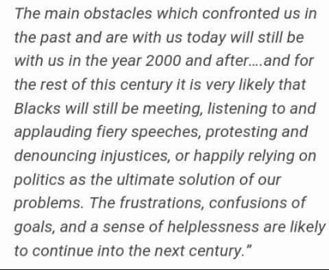 BlkHistStudies's tweet image. Dr Chancellor Williams 1977 prophesy. ❤️💚🖤 #criticalthinking