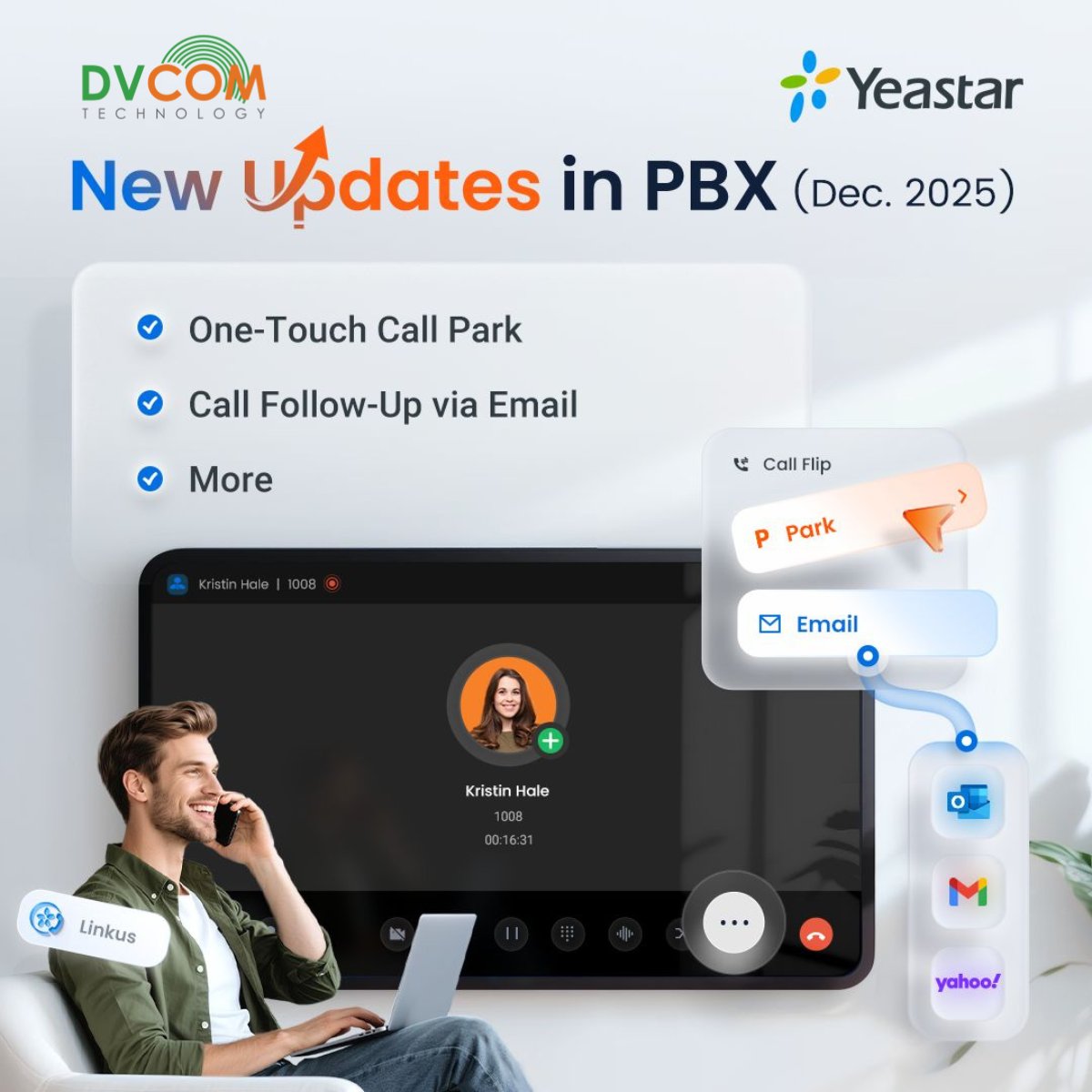 DvcomTechnology's tweet image. New PBX updates from #Yeastar are making calling easier for users and admins with faster call handling &amp;amp; smooth follow-ups.
Thinking of upgrading your PBX? #DVCOM  can help.

📞 +971 4887 3370 | 🌐 dvcom.ae 

#DVCOMTechnology #Yeastar #PBX #UnifiedCommunications