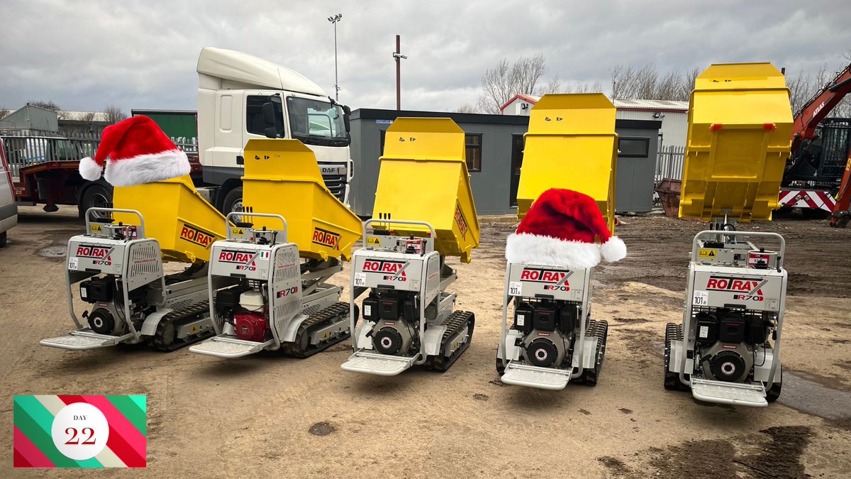 Whether you want to make one last purchase before the festive break or you're writing your new year wish list, give us a call today to secure your Rotair mini dumper. We have stock of R60 and R70 diesel and petrol models ready to go!
☎️ 0800 995 6995