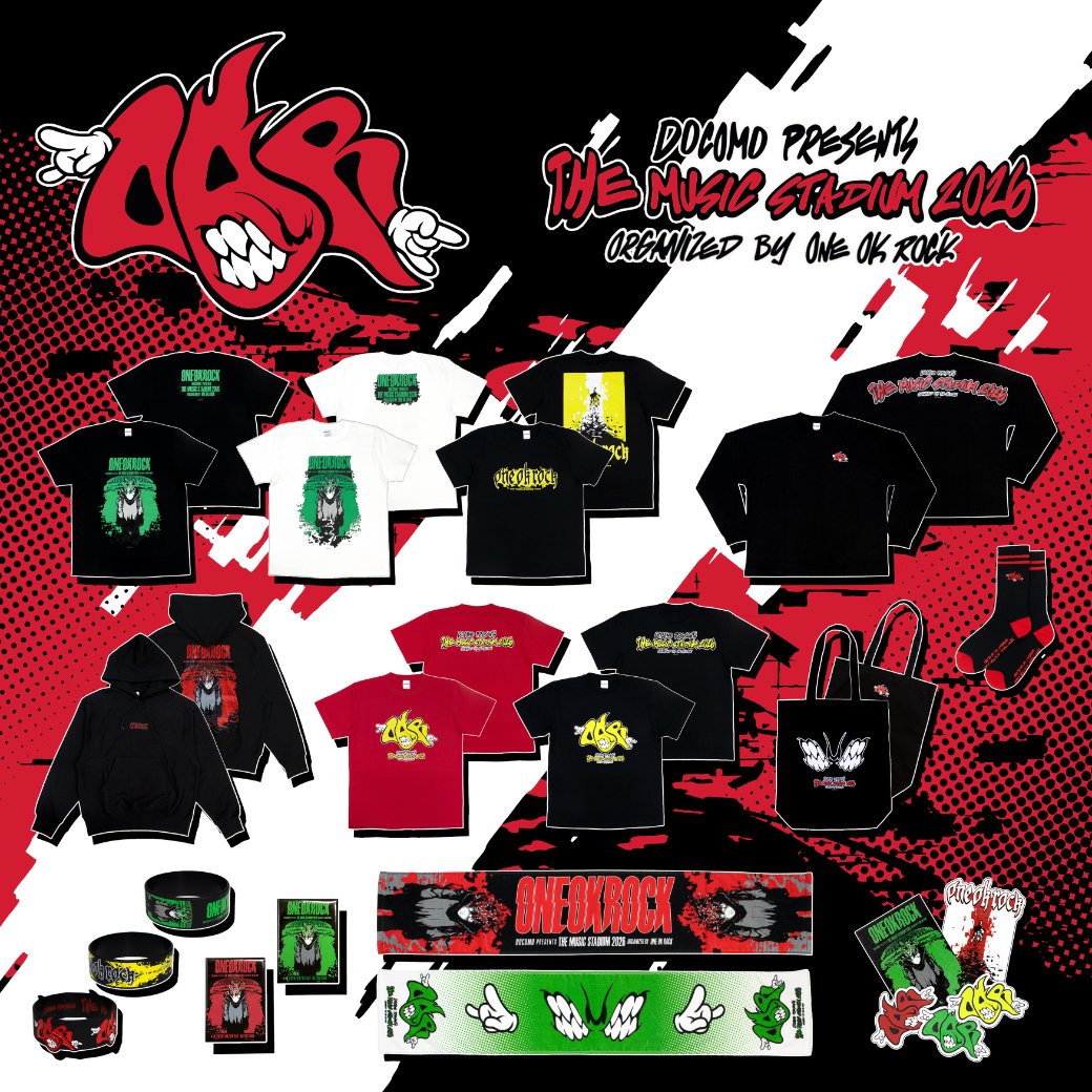 2026 ONE OK ROCK (TMS) OFFICIAL GOODS」 の事前通信販売開始！ 受注