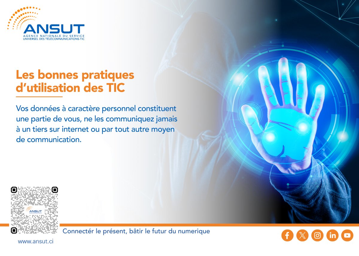 💻 Les bonnes pratiques pour protéger vos données personnelles

Vos informations personnelles font partie de vous : ne les partagez jamais avec des tiers, que ce soit sur Internet ou par tout autre moyen de communication. Protéger vos données, c’est protéger votre vie numérique !