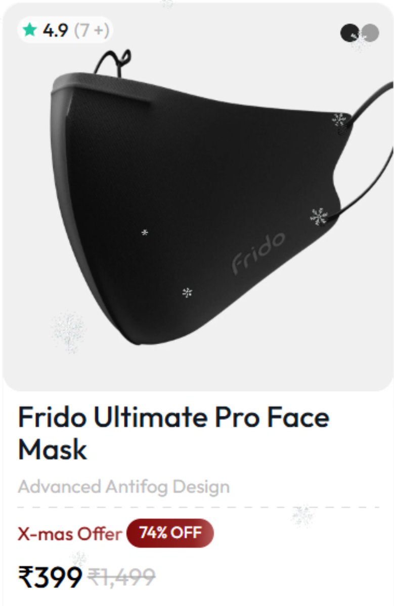 Best Christmas gift to buy from Frido Christmas sale for Delhi people 😷