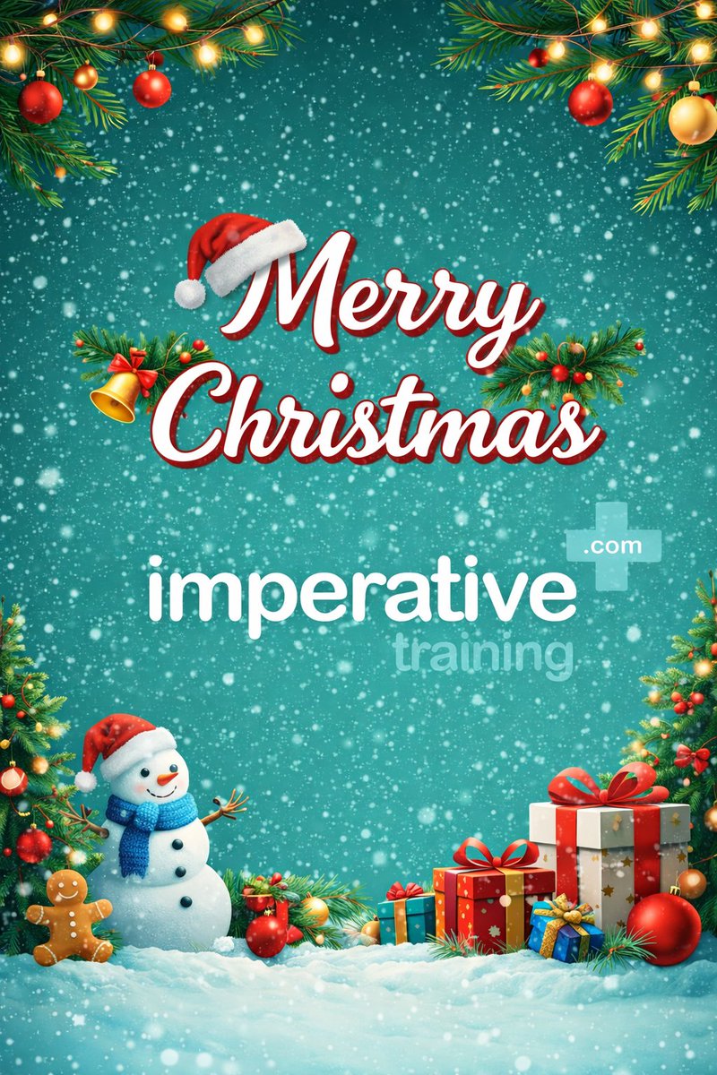 We want to thank all of our trainers and our clients for an amazing 2025 where we continued to teach life-saving skills💙

Wishing everyone a Merry Christmas and best wishes for 2026 from Imperative Training🎆