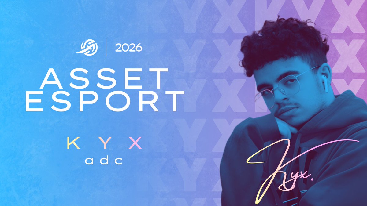 AssetEsport's tweet photo. HE’S IN. Kyx poursuit l'aventure Asset !

Notre ADC reste à nos côtés pour 2026 avec les mêmes ambitions : aller chercher le top.

@SynapseKyx 🇧🇪

On continue de dévoiler le roster… 👀

#AS7WIN #CVPT #LoLBE https://t.co/BNCN43OVR6