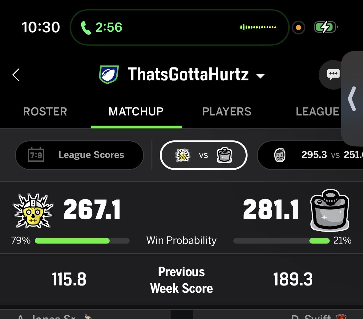 AgentJ_LayLow's tweet photo. From being down 70 to this #FantasyFootball has been a wild ride this year https://t.co/YIcicT8apw