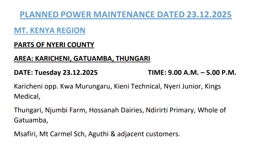 Kenya Power tweet media