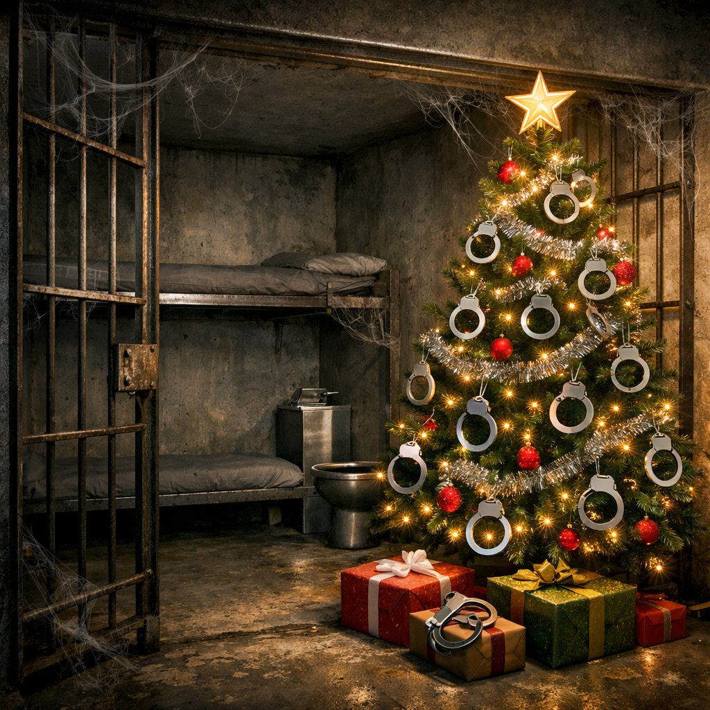 GeriPerna's tweet image. Twas just 4 days before Christmas,  and all through the land,
Not even ONE creature arrested, We've been dealt a bad hand.

The criminals slept soundly; the cells were all bare
No warrants, no perp walks, no cuffs anywhere.

To be continued....
