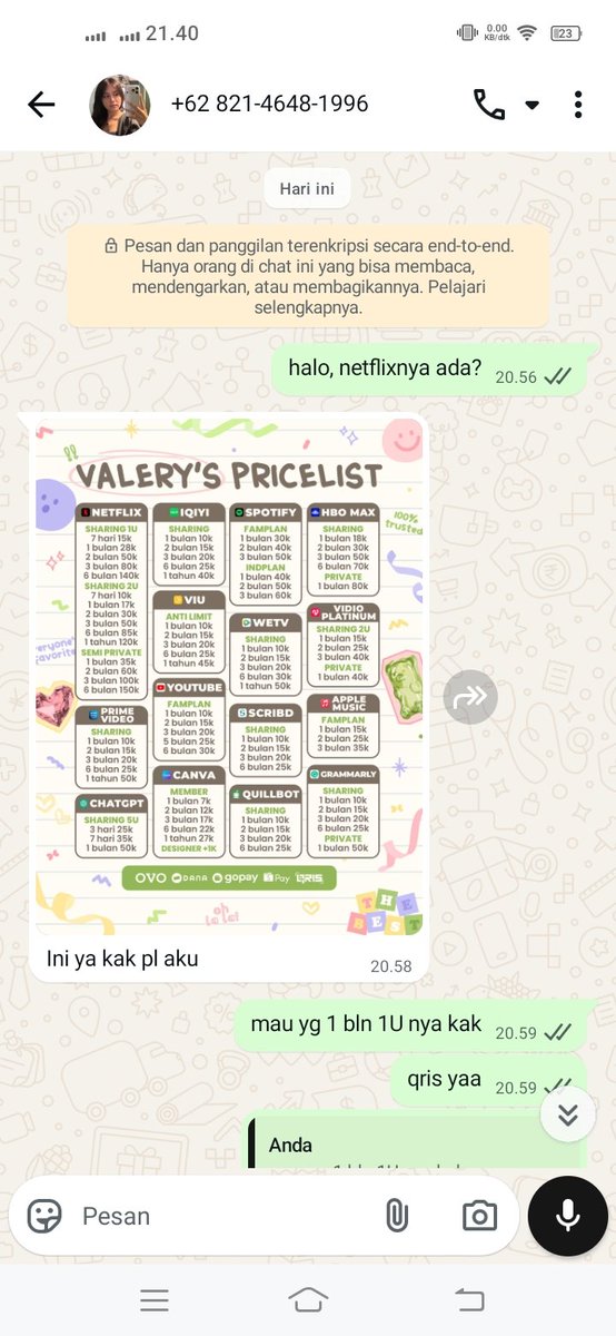 Lalavestri's tweet image. hati" gaiss penipu, beli netflix yg di kirim akun palsu #zonauang 

acc x : @delfgasi