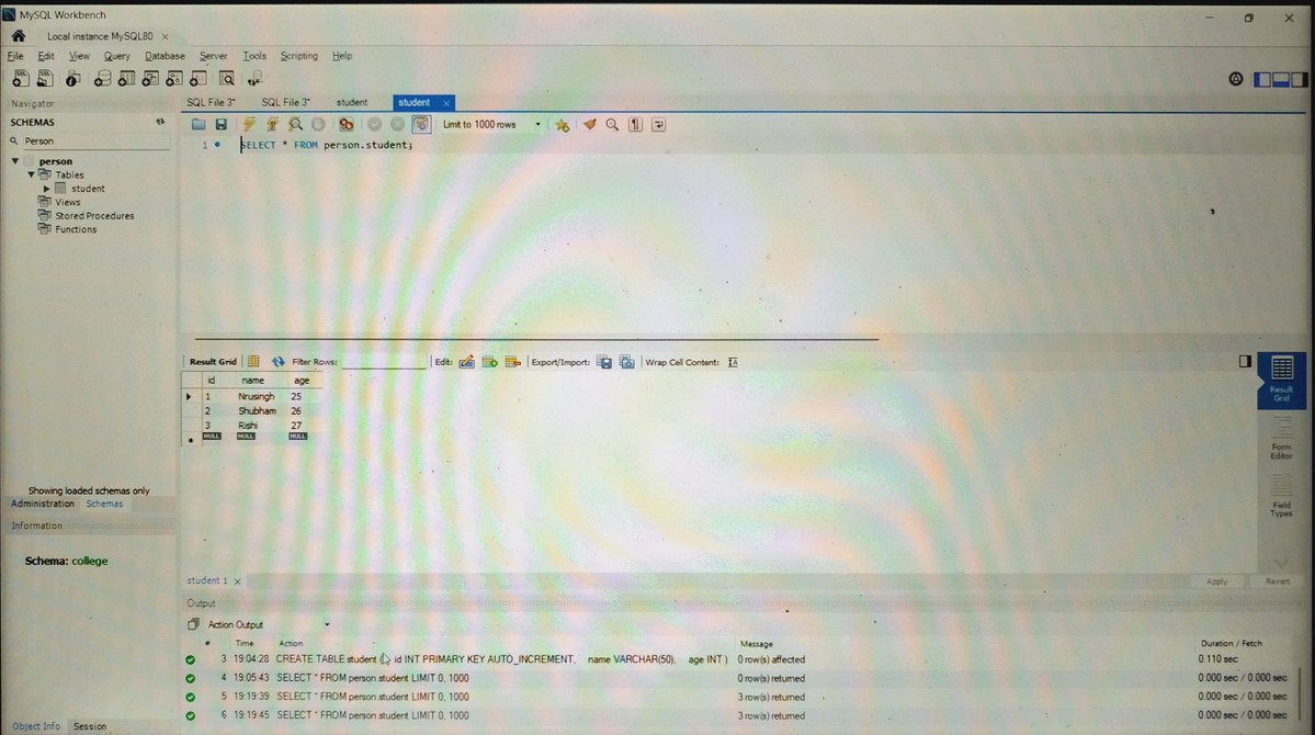 Nrusingh_p2023's tweet image. From Class.forName() to ResultSet.next() ✅
JDBC + MySQL working smoothly.
Small step, big backend energy 💻
#JavaDev #JDBC #LearningInPublic