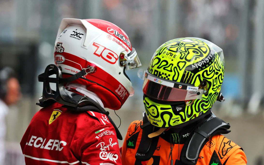 Charles on Lando's success:

“That’s why I love our sport so much, it’s the emotions. No matter how much you want to beat your opponents, to see someone’s face as happy as Lando’s is something that is beautiful to see. It’s the ultimate dream for every one of us on this grid.