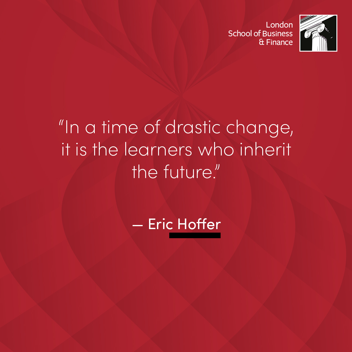 lsbfeducation's tweet image. In times of change, learners inherit the future. Upgrade your skills and shape your career with LSBF online courses. 
#LSBF #OnlineLearning #CareerGrowth