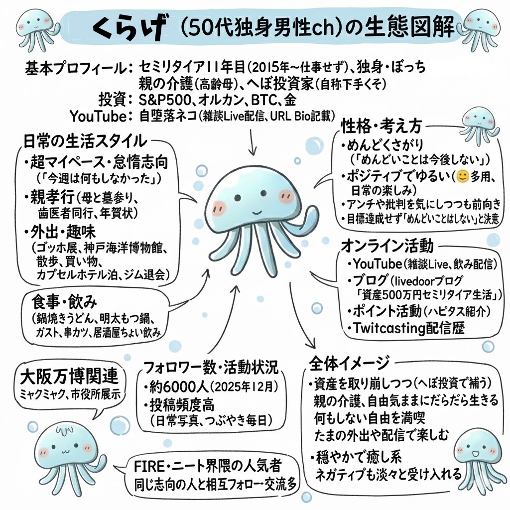 くらげページ grokとgeminiとで私の自己紹介を作ってもらったよ😀