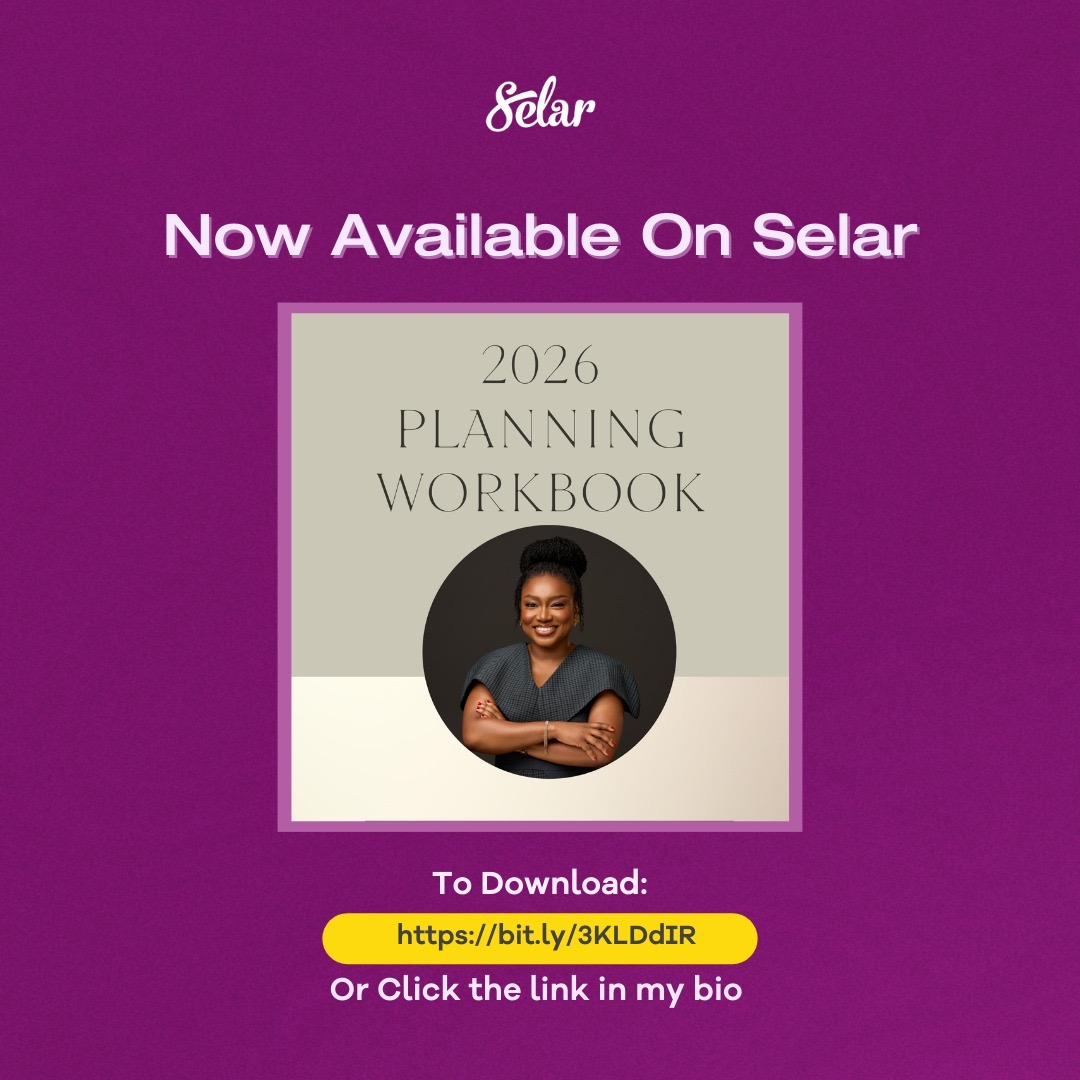 New Year goals fail when the year isn’t designed.

I’m sharing the exact planning prompts I am using to plan my year in a free 2026 planning Workbook.

selar.com/the2026plannin…
