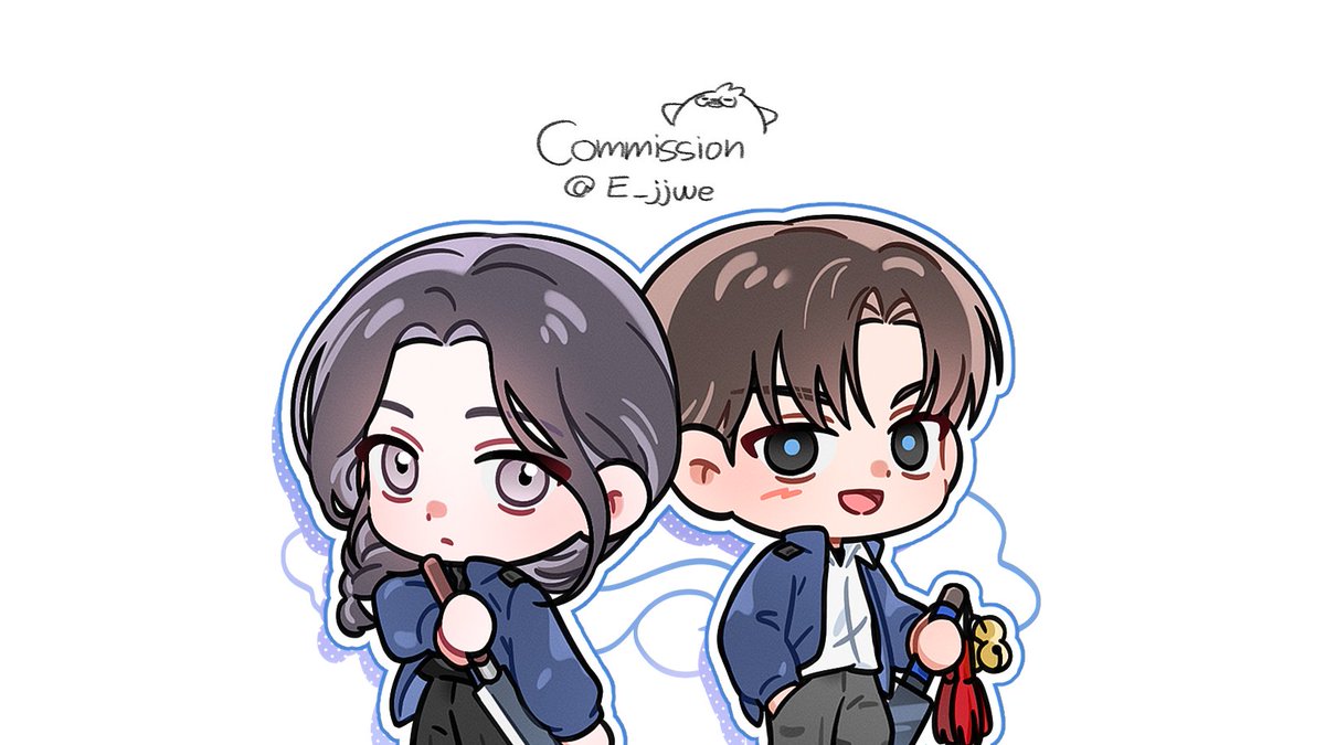 간만에 그림 올리네요... 커미숑😎