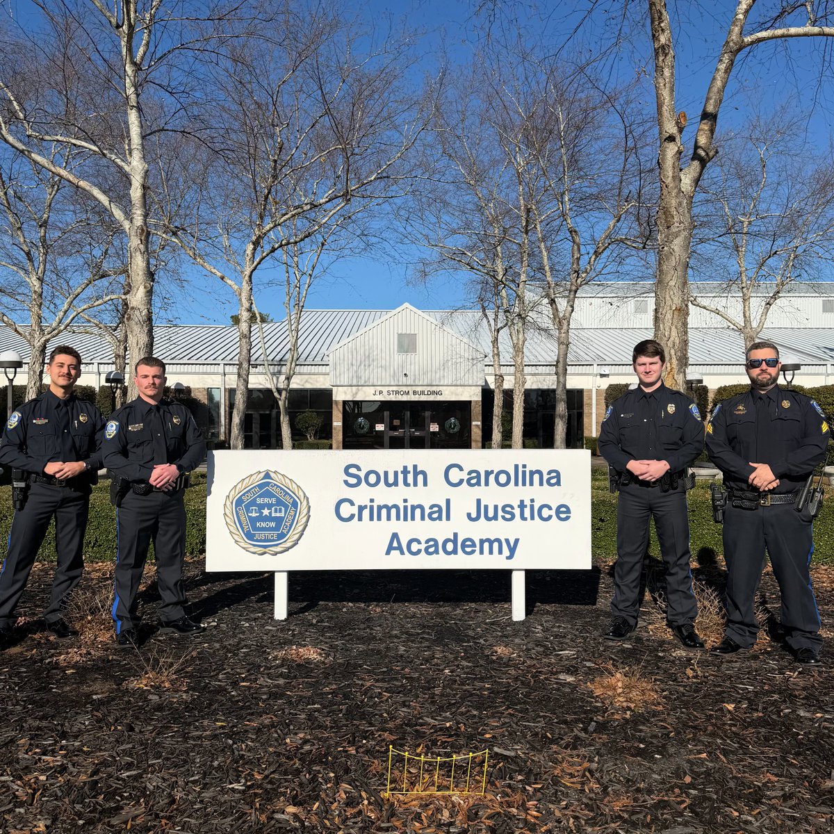 Congratulations Officers Miller, Poli, and D'Angelo on your graduation from the South Carolina Criminal Justice Academy! Officer Poli was selected as the Class Leader for Class #846. The next step in their law enforcement careers is completing the MPPD Field Training Program.