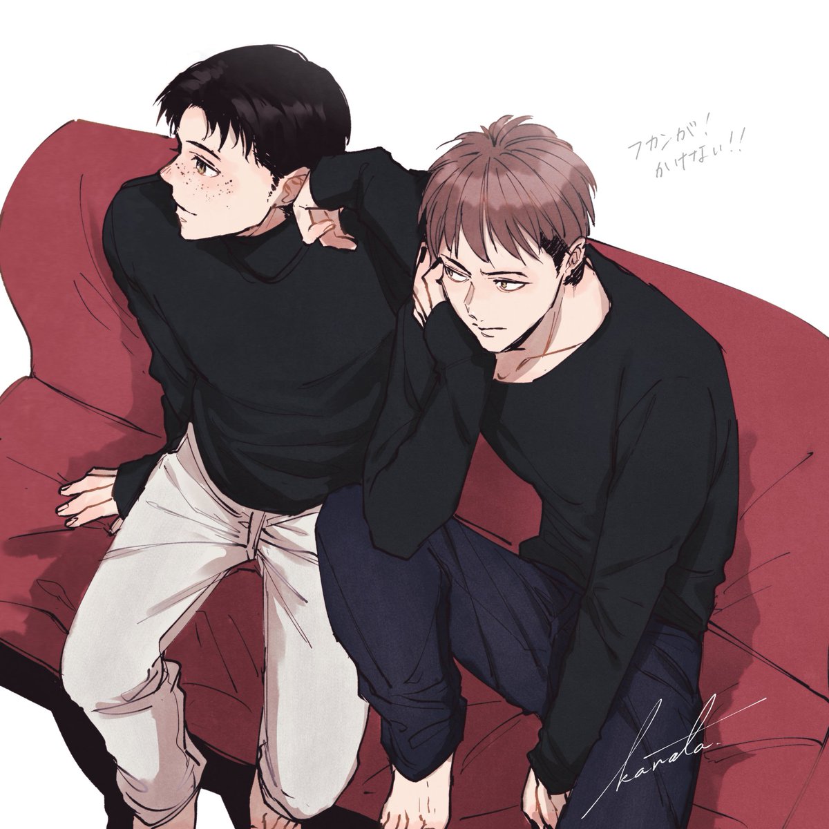 kanata_AOT's tweet image. 男子の萌え袖好き～