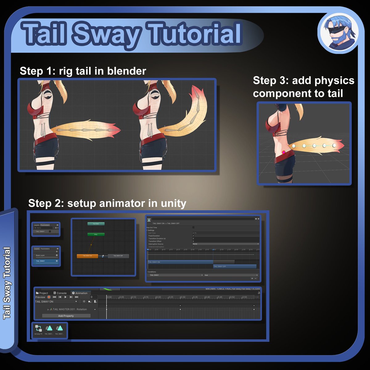 -3D ART Tip of The Day! 🗣️📣

-Tail Sway Tutorial 🐈