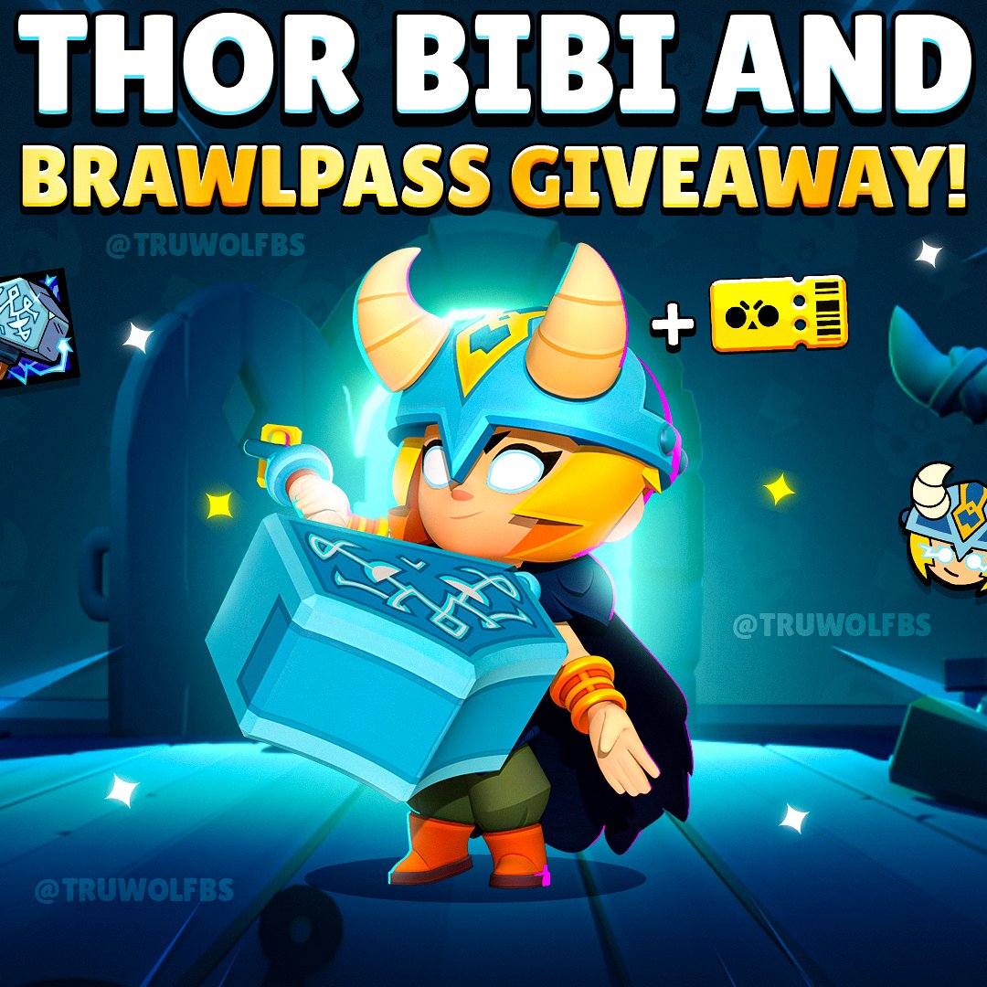 5x Thor Bibi Skins &amp; Brawl Pass Giveaway! 🎁
More Info Here: youtube.com/shorts/qPZsyga…