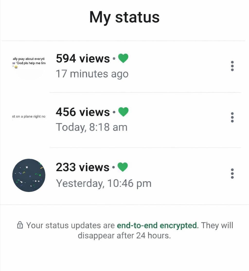 TshiamoM_'s tweet image. What is your highest status view on WhatsApp?