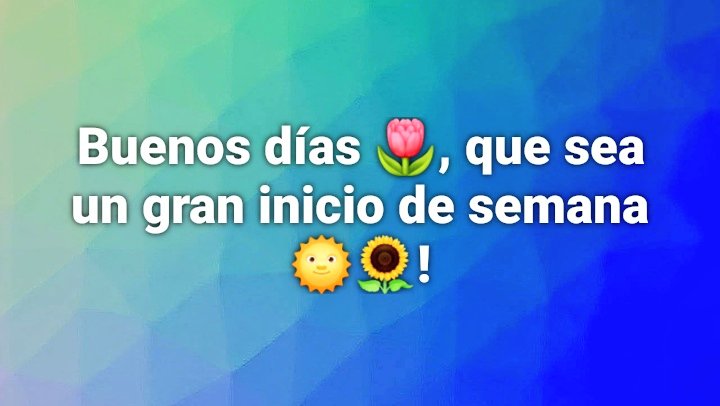 #BuenosDías que sea un gran inicio de semana 🙂☀️!
