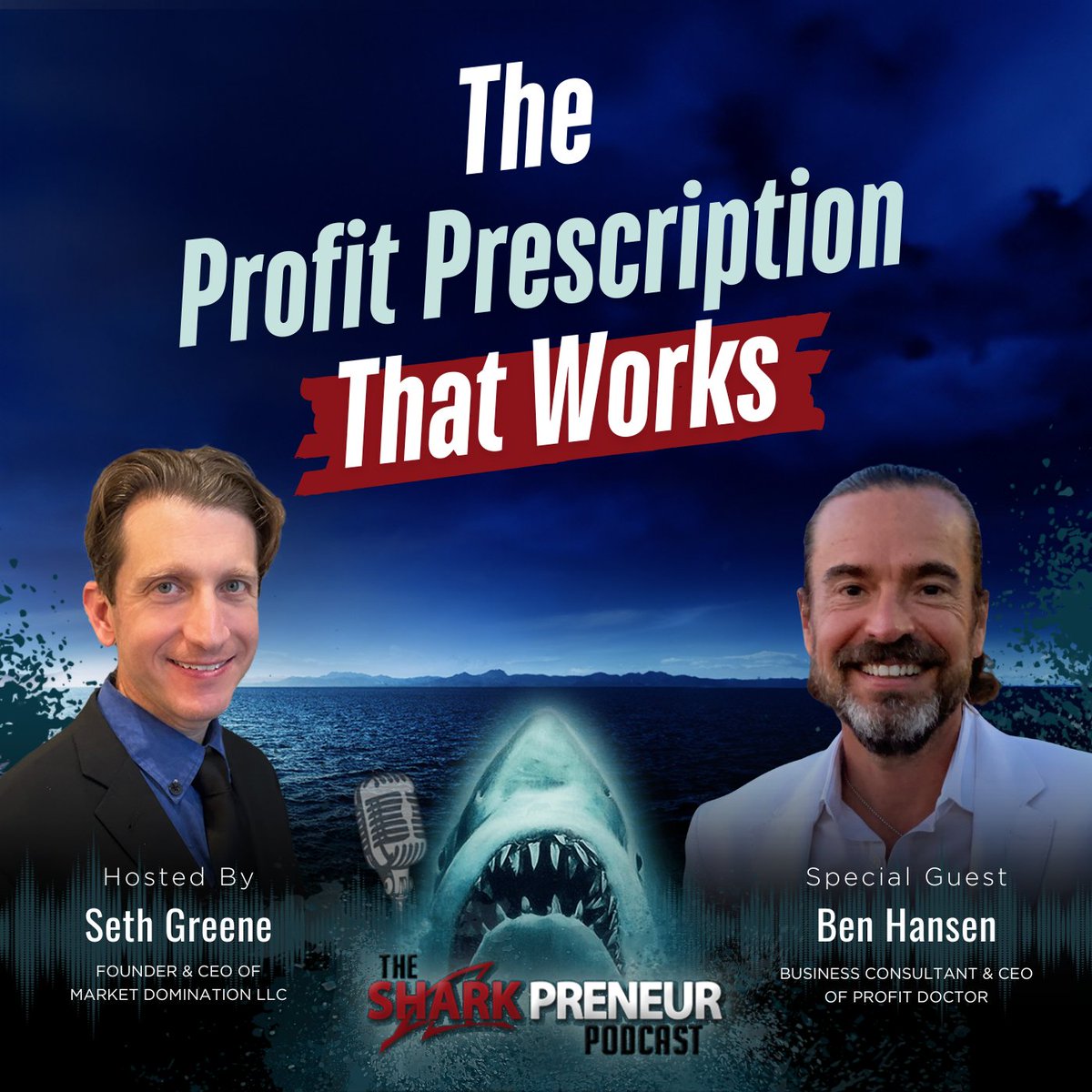 Today on #TheSharkpreneurPodcast with Seth Greene: Ben Hansen discusses turning chronic cash strain into sustainable profitability.
 
Listen NOW: bit.ly/2XA9KF5
#kevinharrington #sethgreene #sharkpreneurs #marketdomination